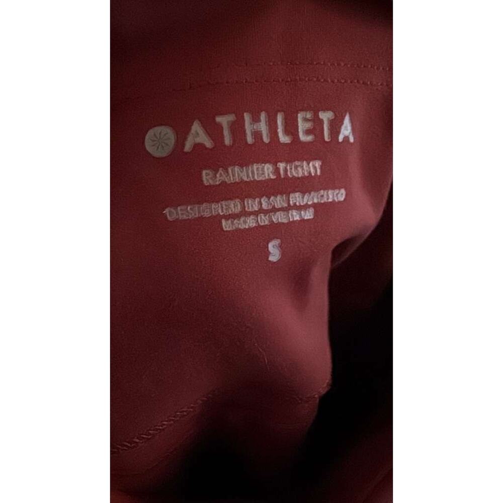 Athleta Rainier Tight High Rise Leggings in Spiced Cabernet Red Small S - Picture 3 of 8
